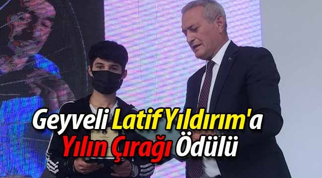 Geyveli Latif Yıldırım'a Yılın Çırağı Ödülü