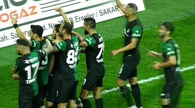 Sakaryaspor'un 1-0 kazandığı maçın geniş özeti