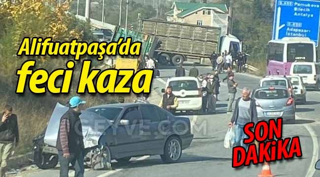 Alifuatpaşa'da feci kaza!