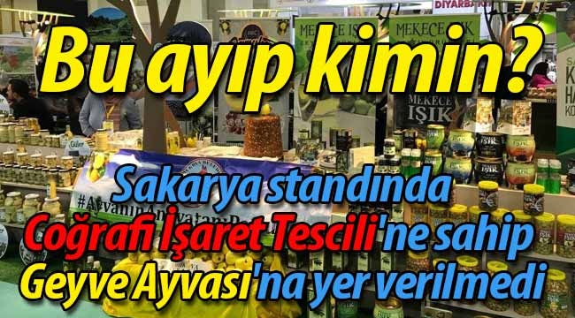 Bu ayıp kimin? Geyve Ayvası'na yer verilmedi