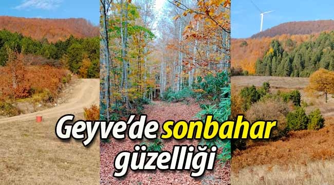 Geyve'de sonbahar güzelliği. 