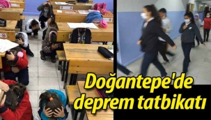 Geyve Doğantepe'de deprem tatbikatı