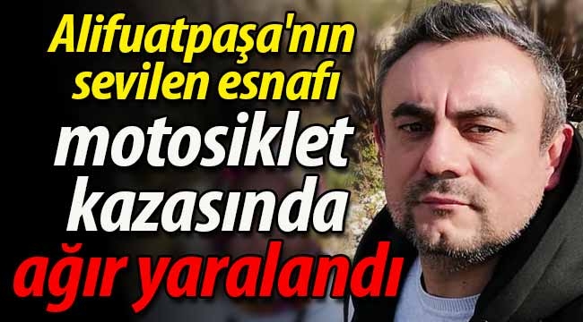 Motosiklet kazasında ağır yaralandı