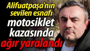 Motosiklet kazasında ağır yaralandı