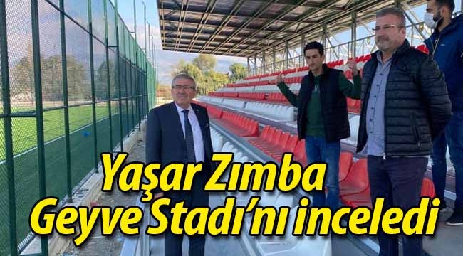 Yaşar Zımba, yeni Geyve Stadı'nı inceledi