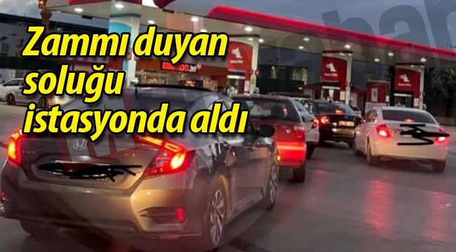 Zammı duyan soluğu istasyonda aldı