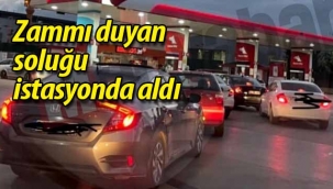 Zammı duyan soluğu istasyonda aldı