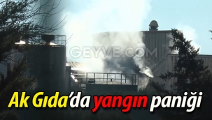 Ak Gıda'da yangın paniği