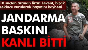 Bıçakla saldıran firari, jandarma kurşunuyla öldü