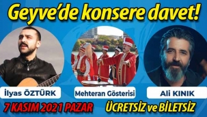 Geyve'de ücretsiz Konser! Gençlik Şöleni'davet! 