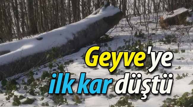 Geyve'ye ilk kar düştü