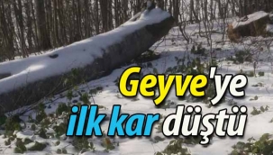 Geyve'ye ilk kar düştü