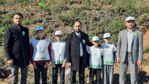 Geyveli hafızlar fidan dikti