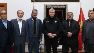 Geyveli muhtarlardan Başkan Yüce'ye ziyaret