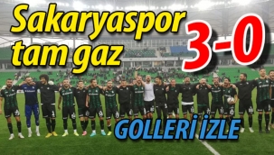 Sakaryaspor tam gaz: 3-0