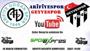 Arifiyespor-Geyvespor Maçı canlı yayınlanacak