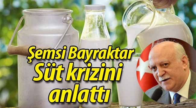 Bayraktar, süt krizini anlattı