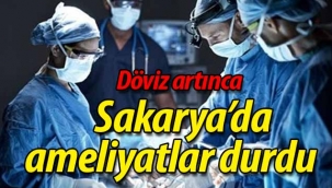 Döviz artınca, Sakarya'da ameliyatlar durdu!