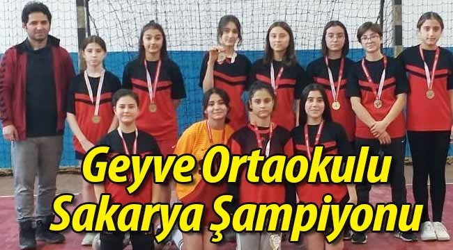 Geyve Atatürk Ortaokulu hentbolde Sakarya Şampiyonu