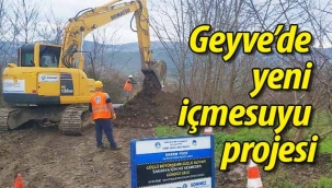 Geyve'de yeni içmesuyu prosine başlandı