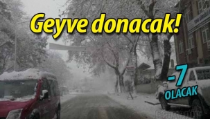 Geyve donacak! Kar geliyor