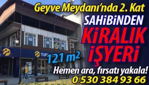 Geyve meydanında SAHİBİNDEN KİRALIK İŞYERİ