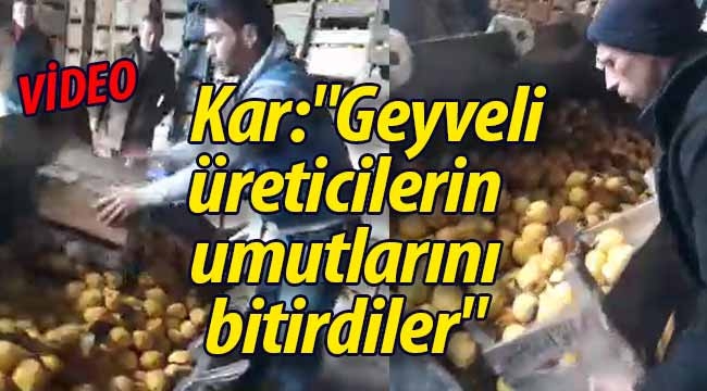 Gürkan Kar "Geyveli üreticilerin umutlarını bitirdiler" 