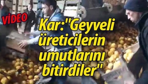 Gürkan Kar "Geyveli üreticilerin umutlarını bitirdiler" 
