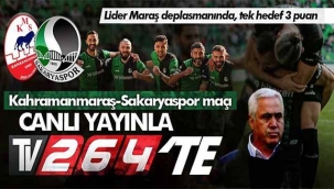 Lider Sakaryaspor'un maçı canlı yayınla Tv264'te