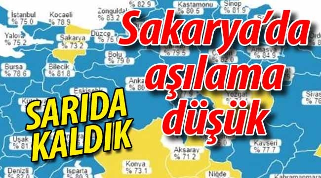 Sakarya'da aşılama düşük