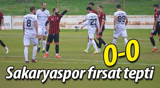 Sakaryaspor, Turgutlu'da fırsat tepti:0-0