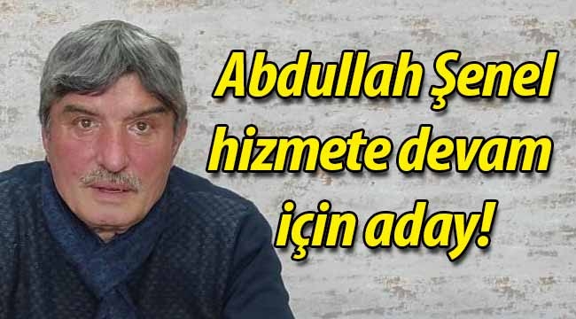 Abdullah Şenel hizmete devam için aday!