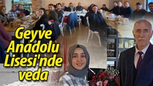 Geyve Anadolu Lisesi'nde veda 