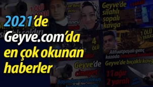 Geyve.com'da 2021'de en çok okunan haberler