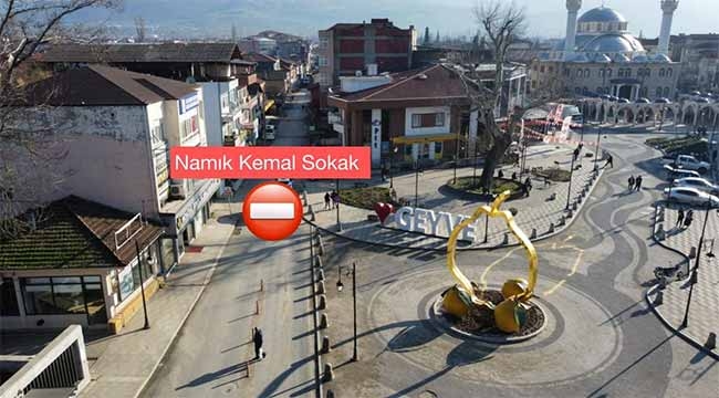 Namık Kemal Sokak 3 gün trafiğe kapatılacak