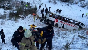 Otobüs şarampole uçtu! Ölü ve yaralılar var