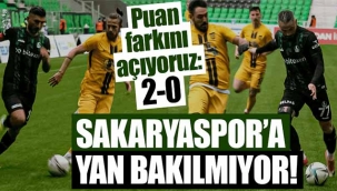 Sakaryaspor'a yan bakılmıyor 2-0