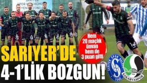 Sarıyer'de 4-1'lik bozgun