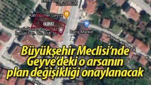 Büyükşehir Meclisi'nde Geyve'yle ilgili 1 gündem maddesi