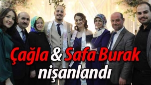 Çağla ile Safa Burak nişanlandı