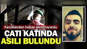 Çatı katında asılı bulundu