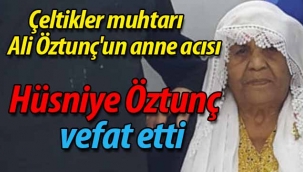 Çeltikler muhtarının anne acısı