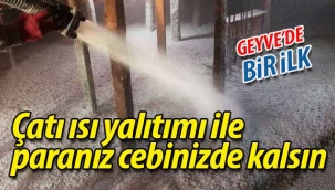 Geyve'de çatı ısı yalıtımı ile paranız cebinizde kalsın