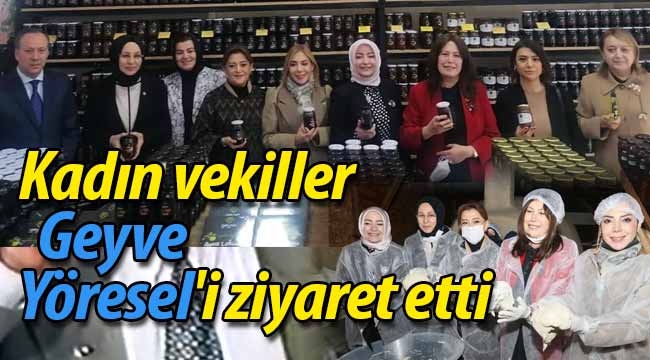 Kadın vekiller Geyve Yöresel'i ziyaret etti