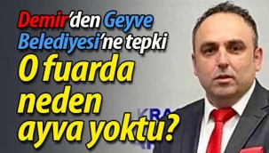 Murat Demir'den Geyve Belediyesi'ne tepki