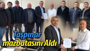 Saim Taşpınar Mazbatasını Aldı
