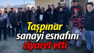 Saim Taşpınar, sanayi esnafını ziyaret etti