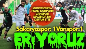 Sakaryaspor 1-1 eriyor!