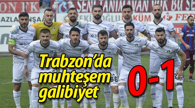 Trabzon'da muhteşem galibiyet: 0-1