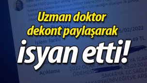 Uzman doktor dekont paylaşarak isyan etti!